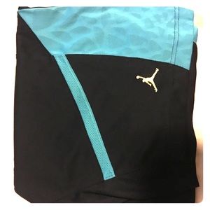 (Men’s) Aqua/Black Jordan shorts